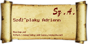 Széplaky Adrienn névjegykártya