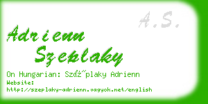 adrienn szeplaky business card